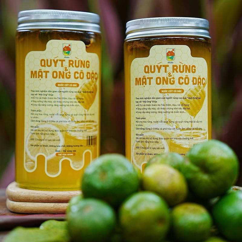 Quýt Rừng Và Mật Ong Cốt Cô Đặc( Hũ 500ml)hỗ trợ ho, viêm họng đau rát cổ, tiêu đờm ko chất bảo quản, an toàn lành tính .