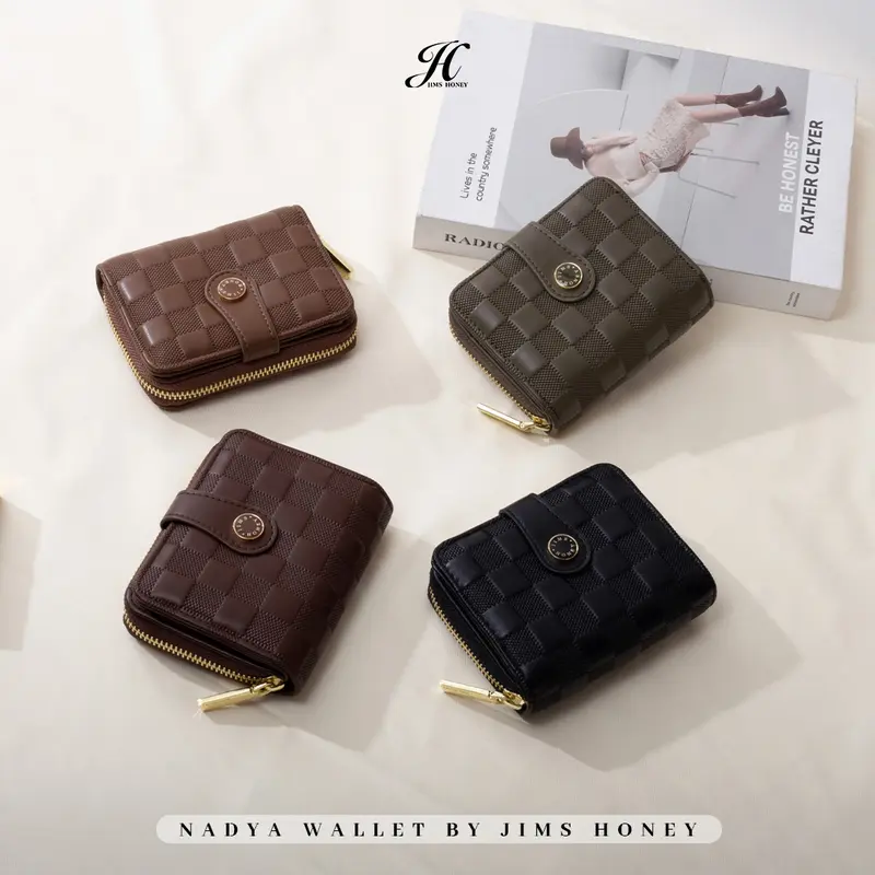 [ BEST DEAL, OWNER'S CHOICE!!! ] JIMS HONEY - Nadya Wallet (WITH DUSTBAG) - Dompet Kartu Wanita Kulit Uang women mini 1