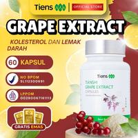 Gambar [ Untuk Kolesterol ] Tiens Grape Extract Capsules Original Alami isi 60 Kapsul (Segel) Bpom Halal Mengandung Ekstrak Biji Anggur untuk Menjaga Kesehatan dan Meringankan Kolesterol - 30 Kapsul dari Rumah.sehatmu Kab. Bandung 1 Tokopedia