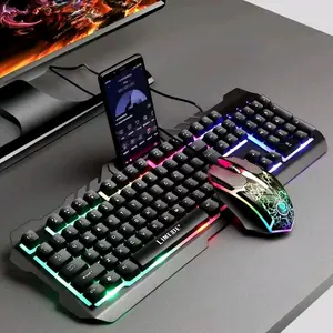 Limei Keyboard dan Mouse Gaming dengan LED RGB - Tipe G-1000 - Cocok untuk Gamer Profesional