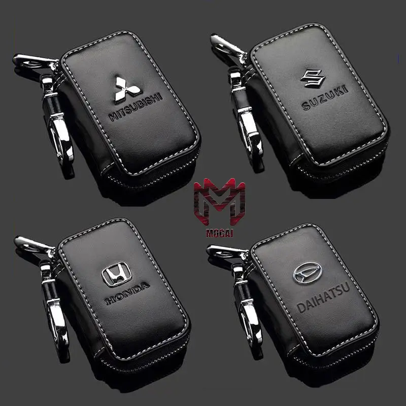 [COD]Tas Kunci Mobil & Motor Premium, Pelindung Kunci Kulit PU, Aksesoris Mobil & Motor, Garansi Resmi, Hadiah Praktis, Car Gadgets Impian