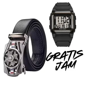 Ikat Pinggang Anak Bahan Kulit Sintetis Kincir Putar Free Jam Fashion Sabuk