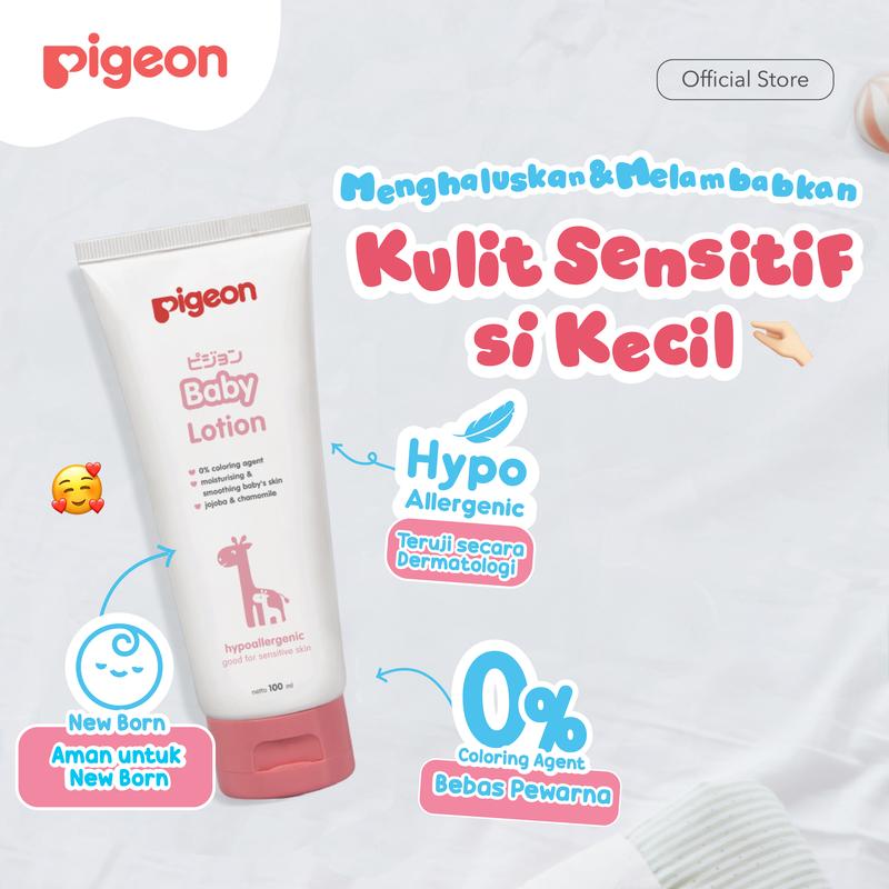 PIGEON Baby Lotion 100 ml | Losion Pelembut Kulit Bayi 0