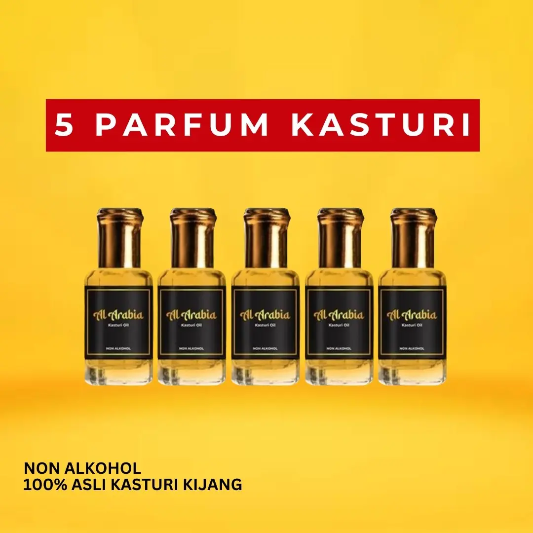 5 Pcs PARFUM KASTURI Al-Arabian