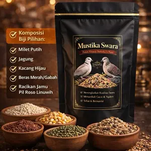 Pakan Derkuku & Puter Mustika Swara | Bikin Gacor, Suara Lebih Stabil, Nutrisi Lengkap 250gram
