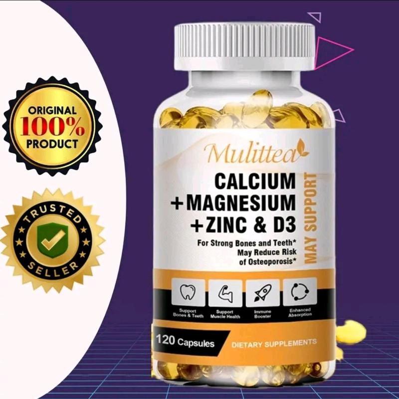 MULITTEA CALCIUM MAGNESIUM zinc+D3 Kekebalan Tubuh, Saraf Otot Tulang 3