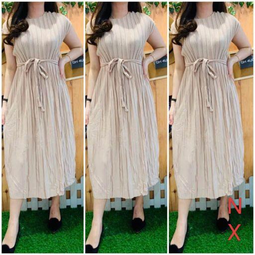 MIDI Drees plisket terbaru.daster wanita kekinian.dres terlaris 2026.dres wanita termurah gratis ongkir