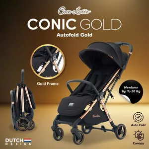 Cocolatte Stroller Conic Auto Kereta Dorong Bayi Autofold Cabin Size