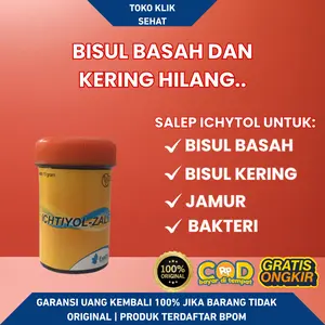 Salep Hitam Ichtyol Untuk Bisul Jerawat Bernanah dan Kering Koreng Jamur BPOM