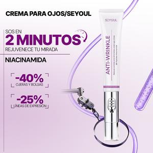 seyoul crema para ojos | tecnología iónica + retinol y péptidos | reafirma y reduce bolsas (20g)