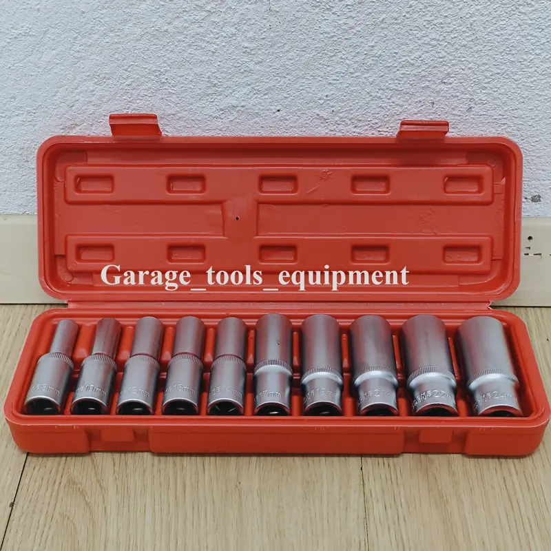 GTE 10Pcs Deep Socket Set 8~24MM 6Point - TikTok Shop Malaysia