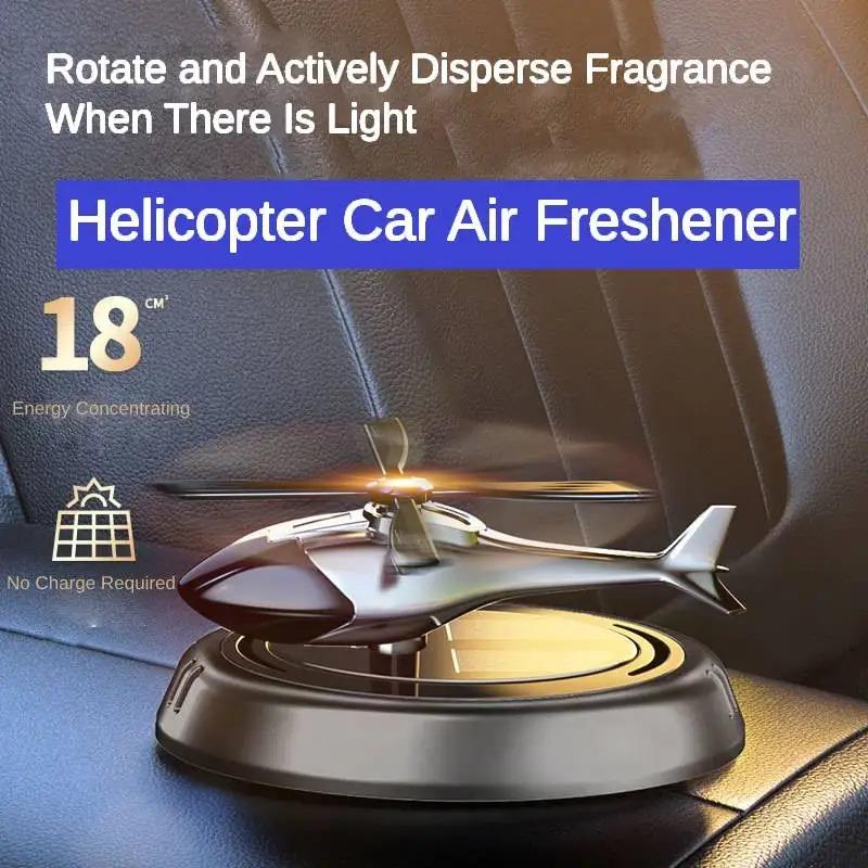 Product Introduction of Car Helicopter Solar Rotating Car Fragrance Diffuser Car Fragrance Decoration Car Air Freshener Ornaments Deodorant Perfume Diffuser 4