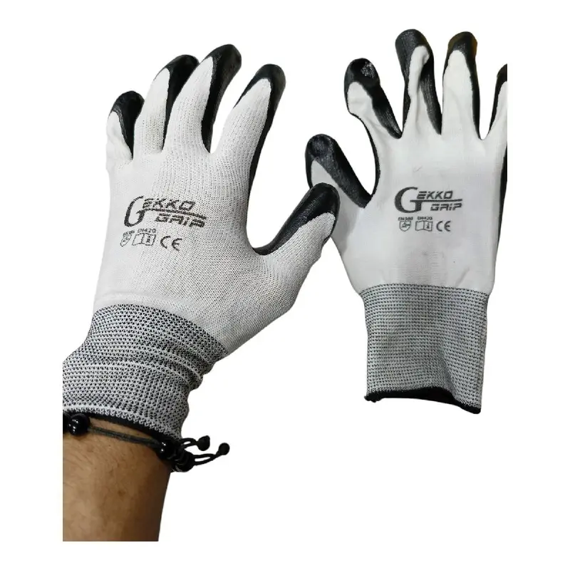 3 Pasang sarung tangan dewasa kerja proyek antislip touchscreen latex safety Gloves 4