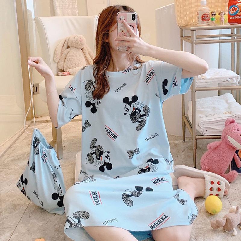 Product Introduction of Daster Wanita Premium Baju Tidur Remaja Dewasa Gaun Malam Motif Nyaman Dress DS3 Katun Panjang Merah 31