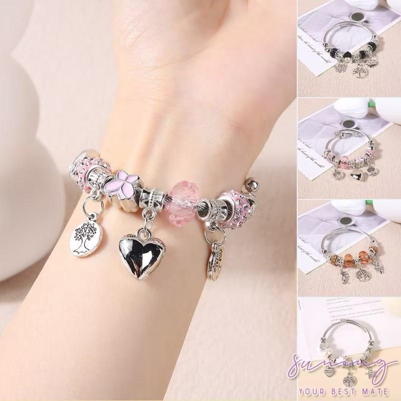 Bracelets & Bangles Gelang Modis - Gelang & Bangles dengan Desain Unik dan Charm Cantik untuk Tampilan Elegan Anda Gelang dengan Motif Hewan dan Bentuk Cantik Gelang