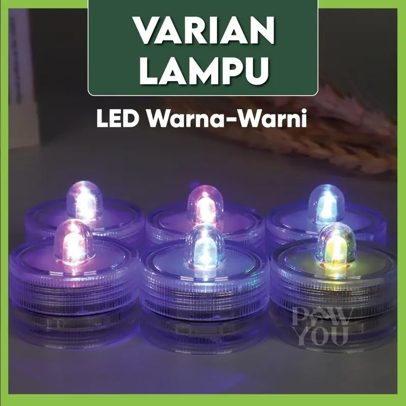 Lampu Mini Aquarium Akrilik LED Tahan Air Dekorasi Ikan Hias Kecil 2