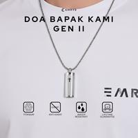 Gambar Emrys Liontin Set DOA BAPA KAMI GEN II Kalung Liontin Titanium Anti Karat Pria Wanita - SILVER dari Emrysid Kota Bandung 5 Tokopedia