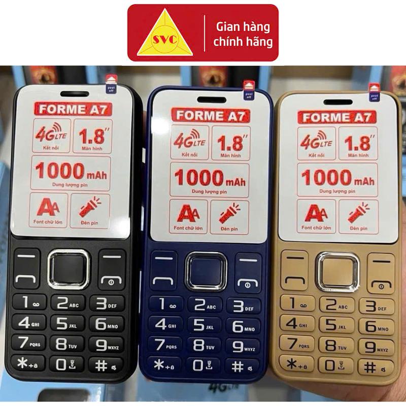 Điện thoại 4G Forme A7 4G 2 sim 2 sóng giá rẻ