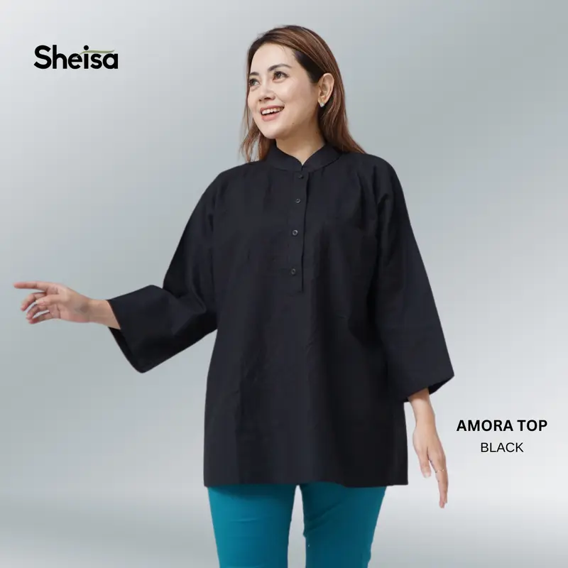 SHEISA Setelan Wanita Celana Panjang | Setelan Harian Santai Formal Casual Sport | AMORA ONESET | Bahan Linen Rami Lembut Dingin Tidak Gerah Untuk BB Reguler Sampai Jumbo dan Banyak Pilihan Warna 6