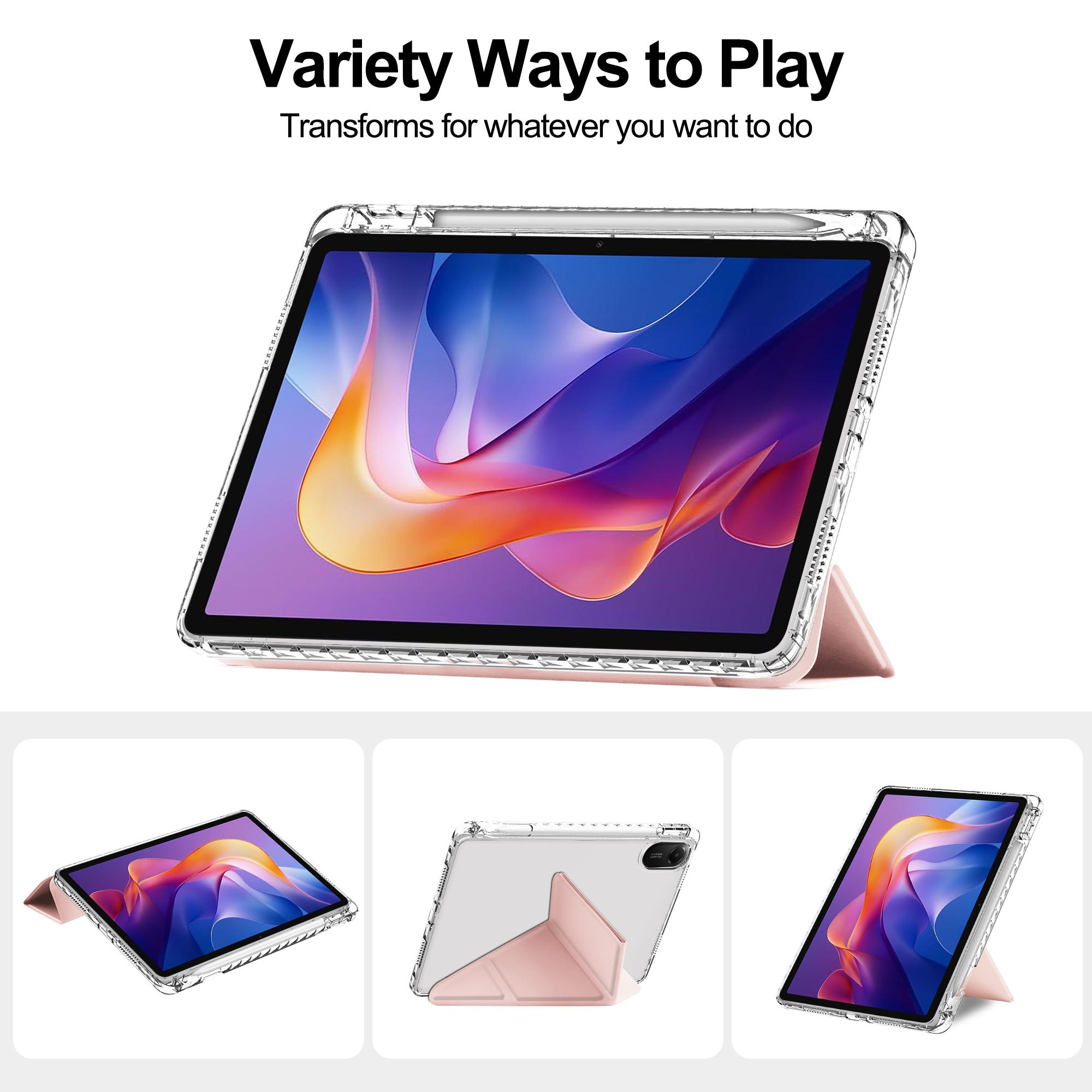 Flip Akrilik Y fold compatible for infinix xpad 20 / xpad 20 pro 12 inch / xpad 11 / tecno megapad 11 / megapad se 11 case fold standing support auto wake tempat pen Acrylic