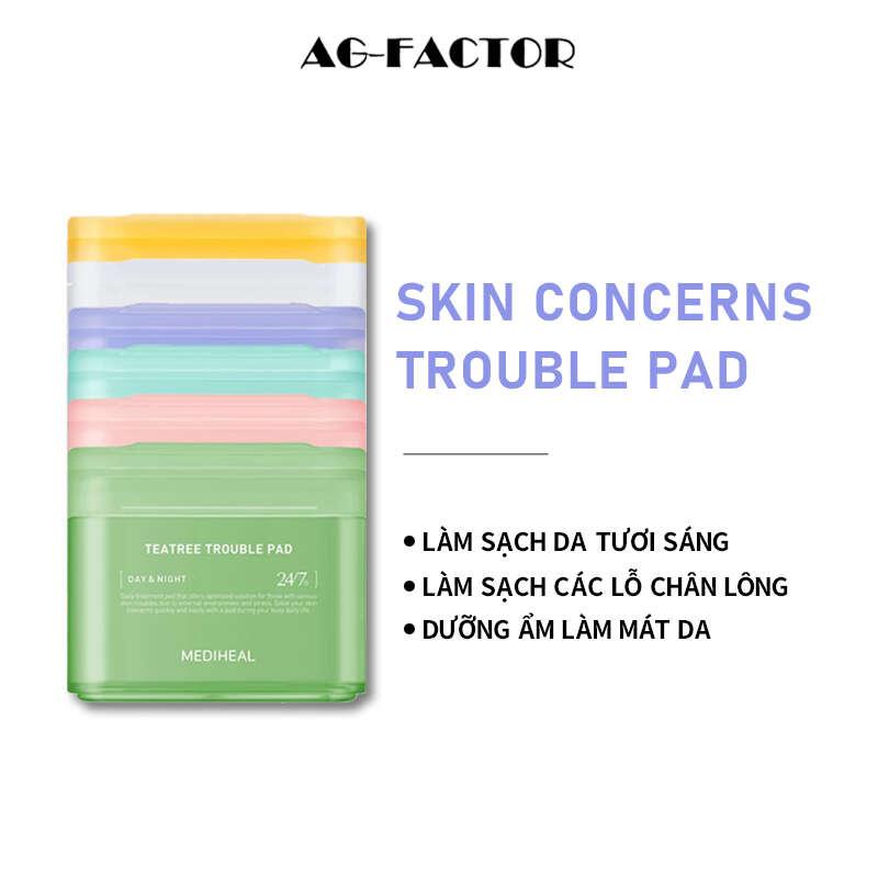 Toner pad Mediheal Teatree Trouble 100 miếng, sạch sâu, kiểm soát dầu, giảm làm…