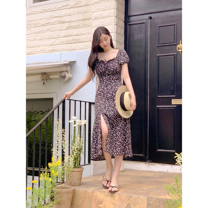 skater midi dress Auburn | Black Halter Skater Midi Dress