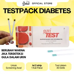 Cici Sehat - Gavi Test Strip Testpack Diabetes Cek Gula Darah pada Urin