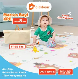 Didibear BONUS TAS 180X200X8MM Baby Playmat Foldable XPE Play Mat Thick