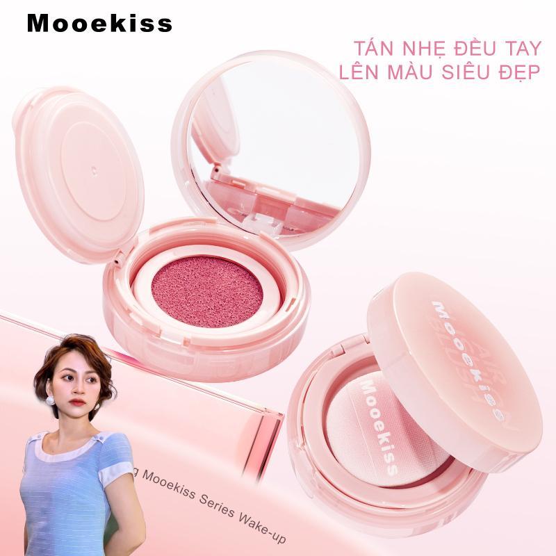 【MAI TRỊNH NEW Mooekiss Air Cushion Blush phấn má hồng cushion matte màu nude tự nhiên nhẹ nhàng không bóng dầu nhỏ gọn 3.2g*1
