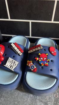 Product Review of Hiasan kasut PVC Spiderman, 1 keping, azimat sesuai untuk Crocs Jibbitz, aksesori DIY, gesper Marvel Dc, borong, set hadiah untuk kanak-kanak lelaki from s**r 0