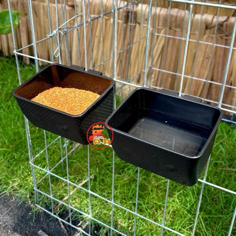 SET 20 Máng ăn uống cho gà chọi Siêu Bền, máng ăn uống cho gà nhựa dẽo bền bỉ, máng nhựa đen