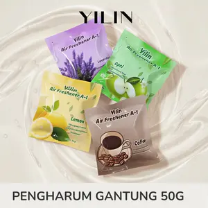 Pengharum Ruangan Gantung 50g Aroma Lembut Tahan Lama Cocok untuk Mobil & Toilet Multifungsi Praktis Digantung