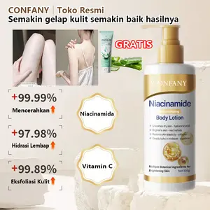 【Gel Aloe Vera GRATIS 】CONFANY BPOM Body Lotion Pemutih untuk Seluruh Tubuh