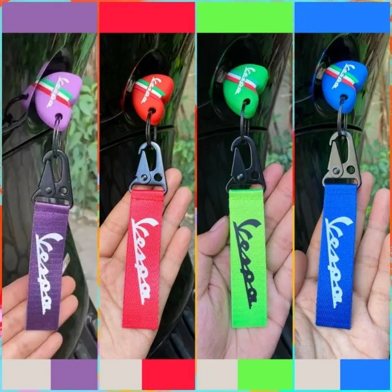 GANTUNGAN KUNCI MOTOR VESPA DAN MOBIL KEYCHAIN MOTOR BAHAN LANYARD NYLON BIKIN KECE DAN STYLISH!! 1