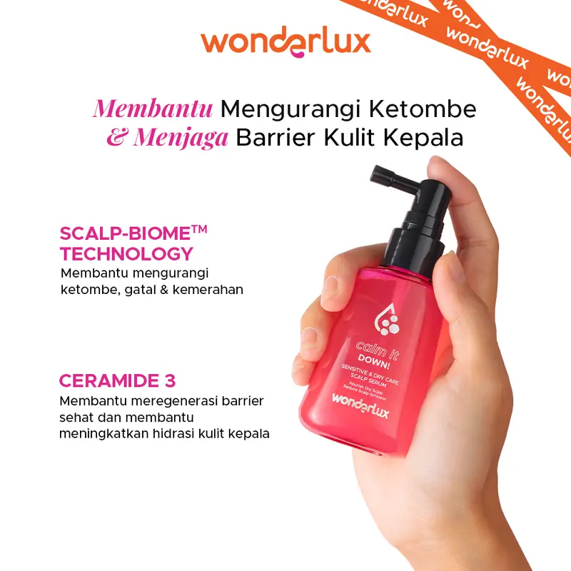 Wonderlux Calm It Down! Sensitive Scalp Care Serum Hair Serum 3