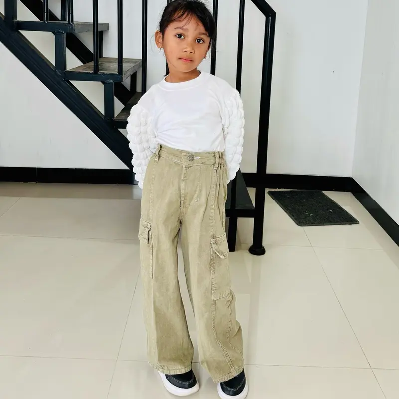 [Creator’s Choice] - Yma Fashion Kids - Celana Cargo Anak Usia 3-12 tahun - Celana Jeans Cargo Anak Unisex 3
