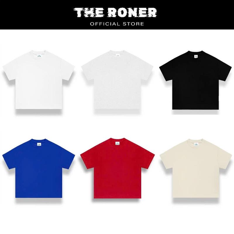 Áo thun trơn Boxy THE RONER 100% Cotton Local Brand Unisex
