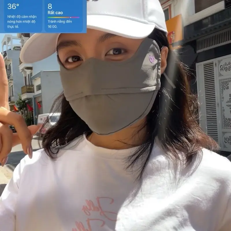Khẩu Trang Chống Tia UV KTUV01 Women Nhung, Có Logo Đổi Màu - Phụ Kiện 1