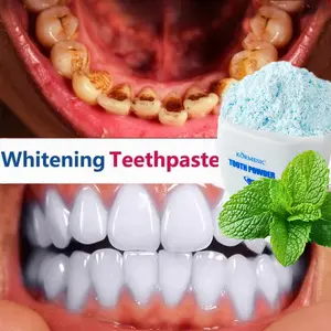 Teeth Whitening Powder Pemutih gigi 50g Pemutih bubuk gigi mutiara Oral HygieneCleaning Serum Removes Plaque Stains
