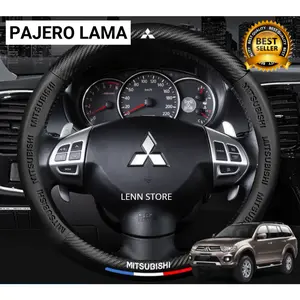 Carbon Steering Wheel Cover for Mitsubishi Pajero Sport 2009 2010 2011 2012 2013 2014