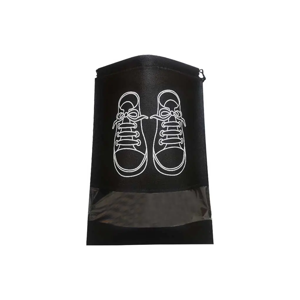 Shoes Bag with String Empty Dust-proof Pouch Non-woven Fabric Pocket Storage Multi-function Portable Shoe Drawstring Pouches