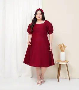xFashion.ID - Dress Nayla Jumbo Ukuran XXL LD 110Cm / Dress Formal Jumbo Ukuran XXL / Dress Bigsize - Jumbo