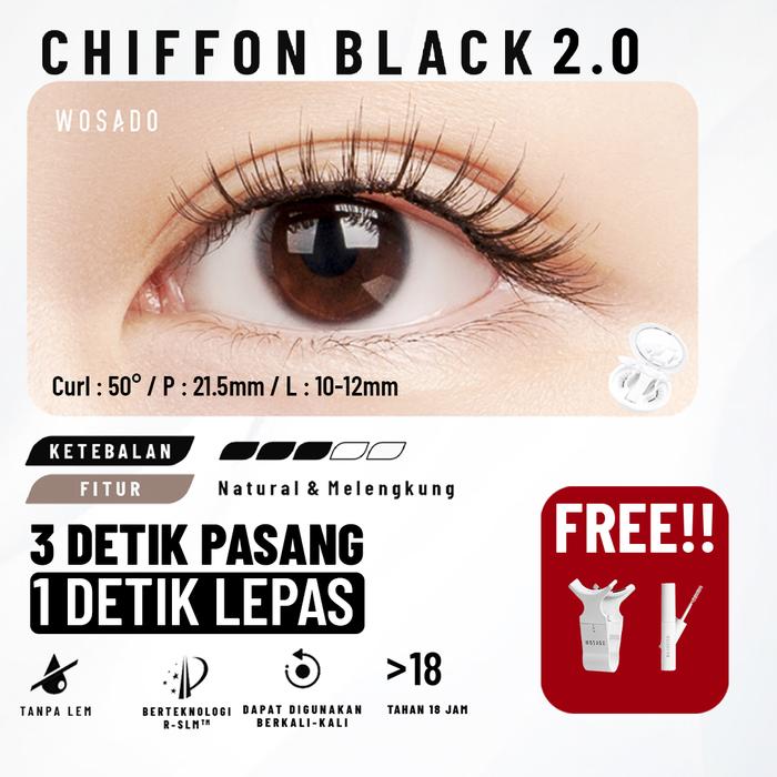 Gambar (CHIFFON BLACK) WOSADO 2.0 Bulumata Magnetic Bulumata Eyelash Extention dari WOSADO.INDONESIA Kota Tangerang Tokopedia