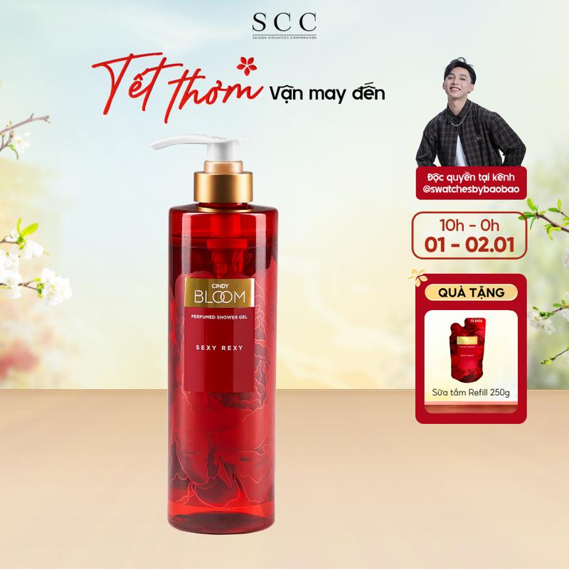   Tặng Refill Sexy Rexy   DUY NHẤT 1.1-2.1  Sữa Tắm Nước Hoa CINDY BLOOM Sexy Rexy Hương Thơm Gợi Cảm Quyến Rũ 640g Quà tặng bạn gái Quatangbangai 