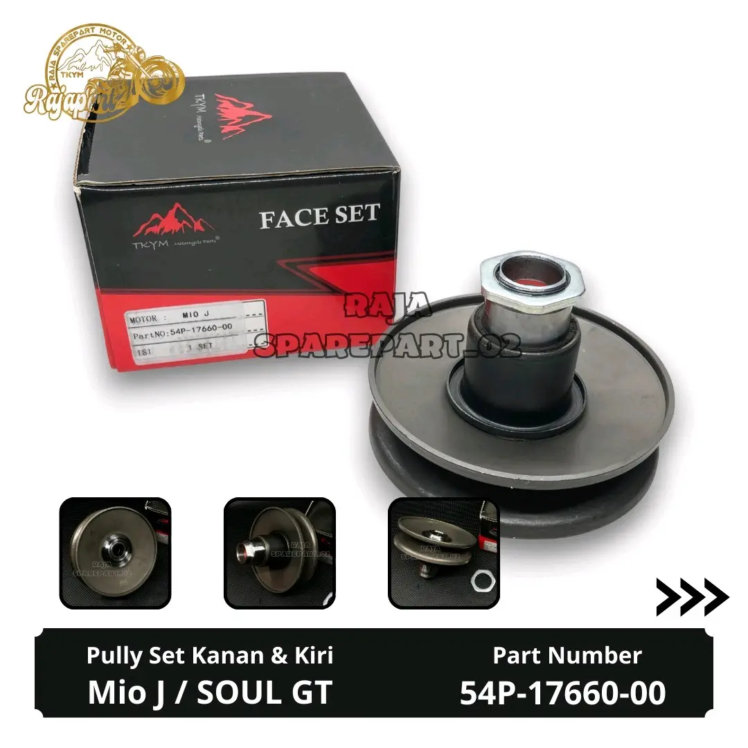 Pully Primary Pully Set Pulli Kanan Kiri Mio J Mio GT Soul GT 125 X-Ride 115 Motorcycle Pully Set Kanan & Kiri