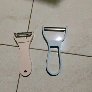 2 in 1 Peeler Slicer Buah Sayuran Kentang Wortel Pisau Kupas Pengupas Kulit Buah