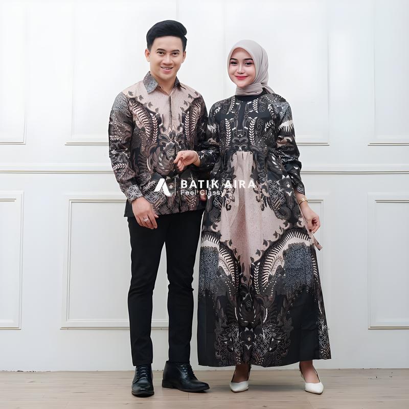 Set Batik Couple lamaran kondangan batik couple terbaru 2024 Muslim Dress Wanita 7