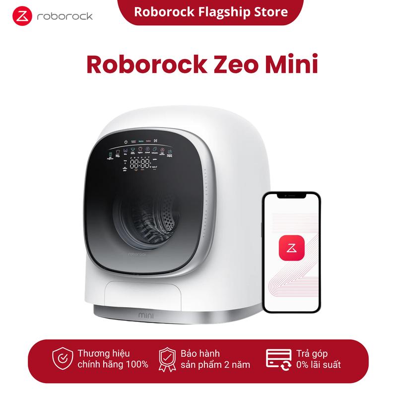 Máy giặt sấy tích hợp Roborock Zeo Mini với công nghệ giặt chuyên sâu UVC giúp loại bỏ vi khuẩn