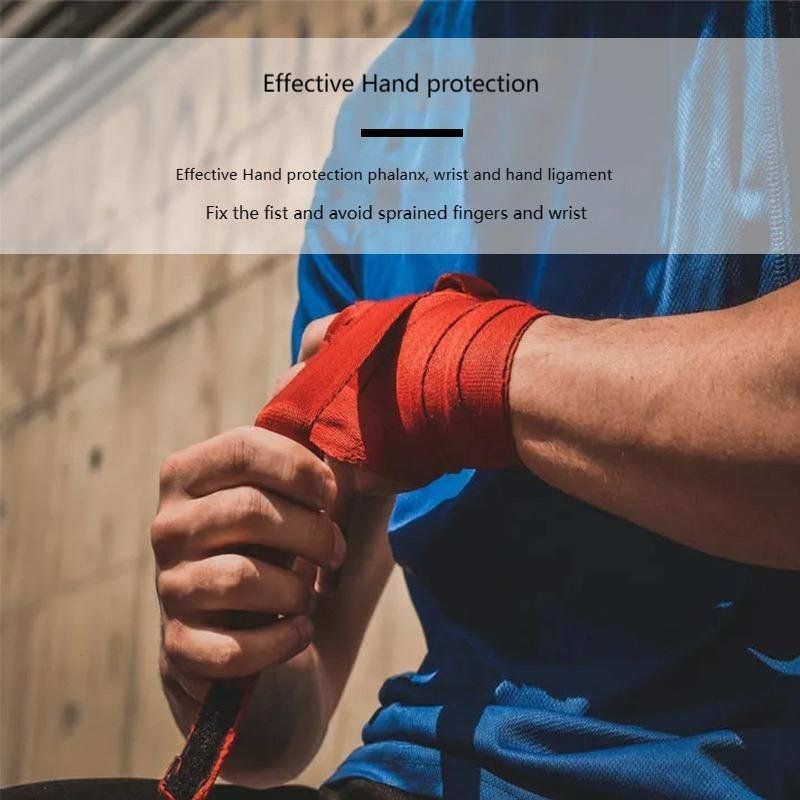 Pembalut tinju kapas 3M, pembalut pergelangan tangan, perlindungan tempur, tinju, sukan, Kickboxing, Muay Thai, gelang tangan, sarung tangan pertandingan latihan 0