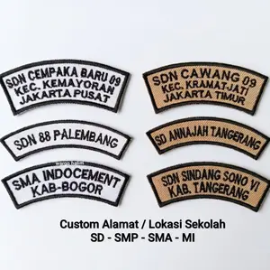 LOKASI SEKOLAH / BORDIR ALAMAT SEKOLAH